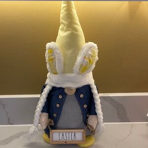 Rae Dunn Yellow and Blue Easter Gnome